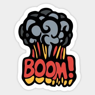 Boom Explosion illustration Sticker